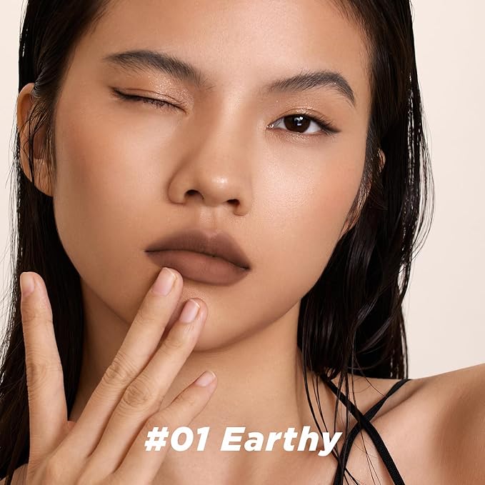 ITY Velvet Matte Finish Lip Stain-Mousse Textured Lip Clay, Nude Shade, Conceals Lip Lines, Rich Pigment Lip Tint Lipsticks, 0.14 oz (4g) in Earthy-Velvo Beauty