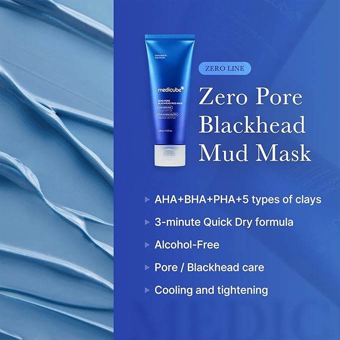 medicube Zero Pore Blackhead Mud Mask with Jelly Brush-Velvo Beauty