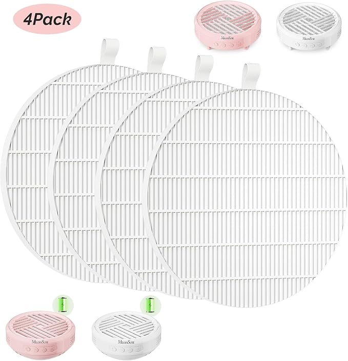 MelodySusie SProR Nail Dust Collector Replacement Filter,4 Pack Reusable Dust Filter for MelodySusie SProR Nail Dust Vacuum Fan Collector Extractor Electric Dust Suction Machine-Velvo Beauty