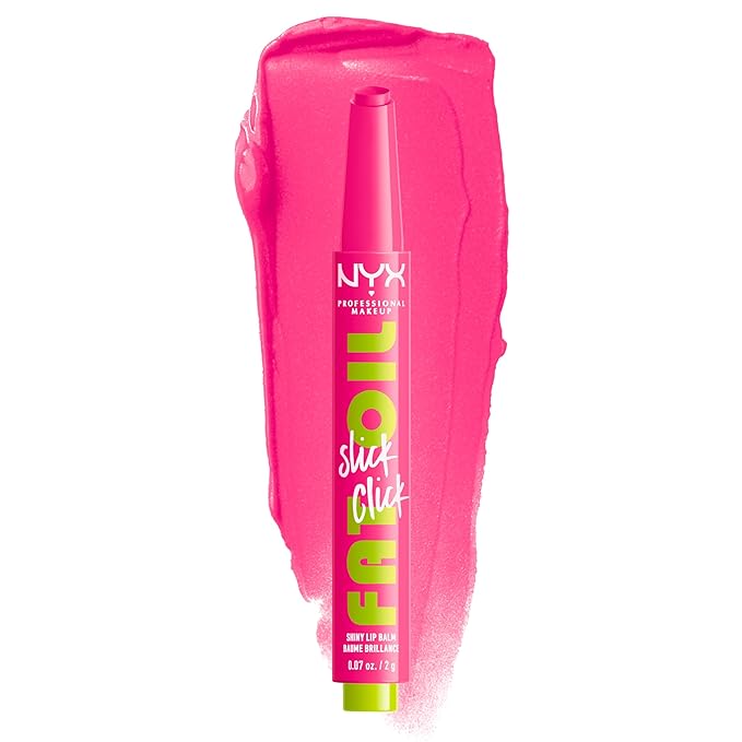 NYX PROFESSIONAL MAKEUP Fat Oil Slick Click, Lightweight, Buildable, Pigmented Vegan Lip Balm - Thriving-Velvo Beauty