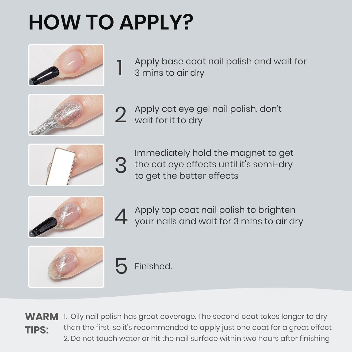 Silver Cat Eye Nail Polish Non Gel Quick Dry Glitter Magntic Nail Polish Cats Eye Toe Fingernail Air Drying Fast Lacquer Manicure Gift For Women Girls 16ml, 0.54fl oz-Velvo Beauty