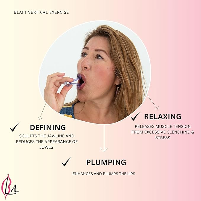 Lip Plumper Device | Non-Invasive Lip Plumping Device, Pain-Free | 60-Second Daily Exercise for Fuller Lips, Defined Jawline & Firmer Skin, MADE IN USA (Peachy Pink)-Velvo Beauty