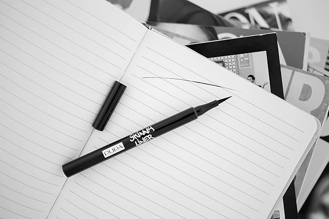 PUPA Milano Vamp! All In One And Skinny Liner Set - Volume Mascara And Ultra-Slim Eyeliner Pen - Naturally Formulated To Lengthen And Strengthen Lashes - Beautiful Gold Handbag - 3 Pc Mascara Kit-Velvo Beauty