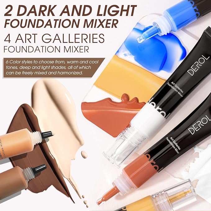 Dark Caramel Foundation Mixing Pigment for Adjusting Shade and Color Corrector, Blends Easily, Dark Caramel Color Corrector for Adjusted to Darken Various Foundation Colors (Dark Caramel)-Velvo Beauty