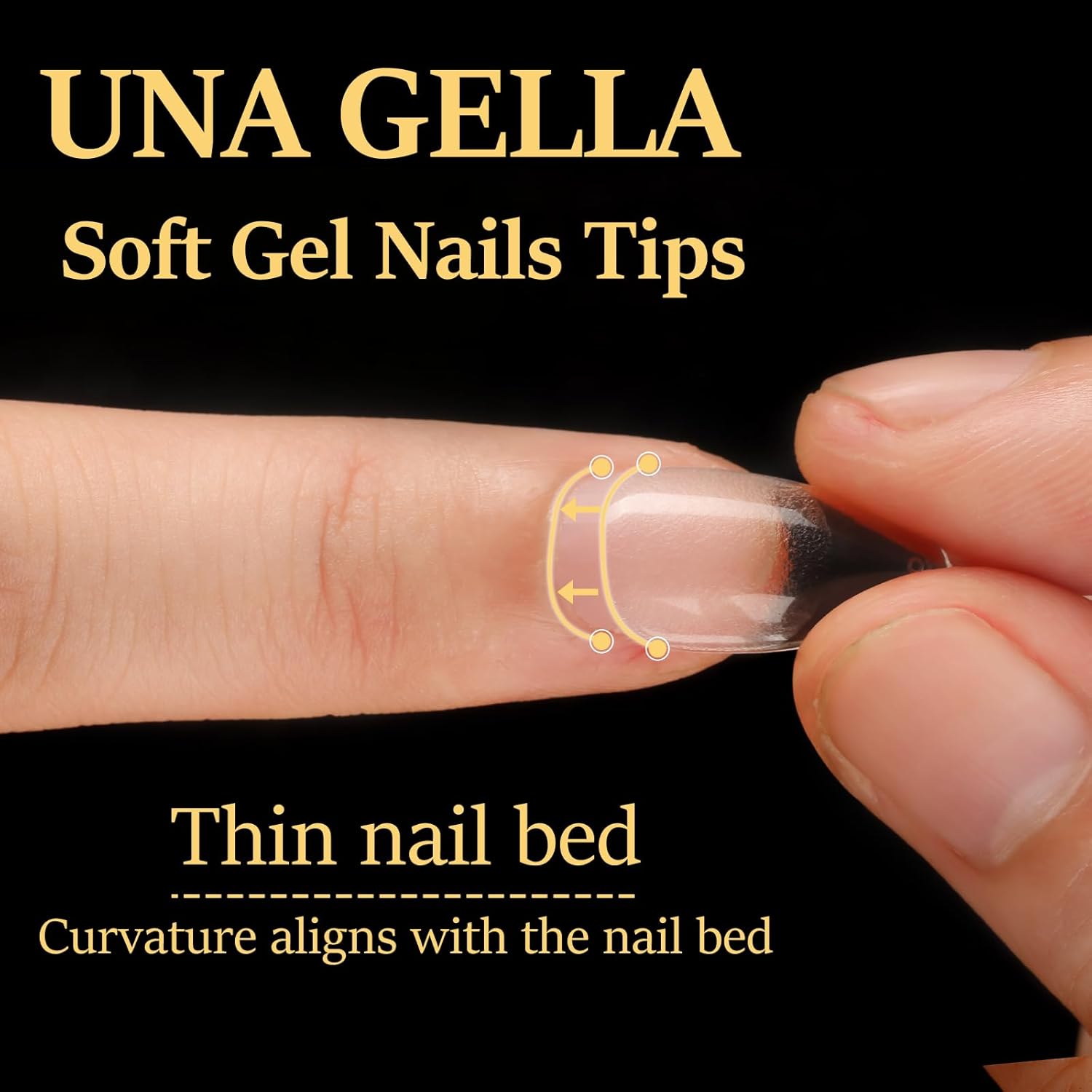 UNA GELLA Almond Nail Tips, Pre-shape Short Almond Gel Nail Tips 240Pcs Full Cover Soft Gel Fake Nails No C Curve Press On Nails For Women Girl At Home DIY Salon with Box 12 Sizes-Velvo Beauty