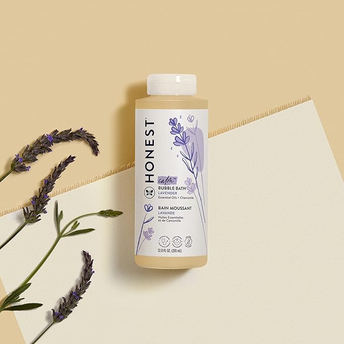 Honest Beauty Extreme Length Volumizing Clean Mascara + Honest Lavender Foaming Bubble Bath Bundle | Naturally Derived + Cruelty Free | 0.27 fl oz, 12 fl oz-Velvo Beauty