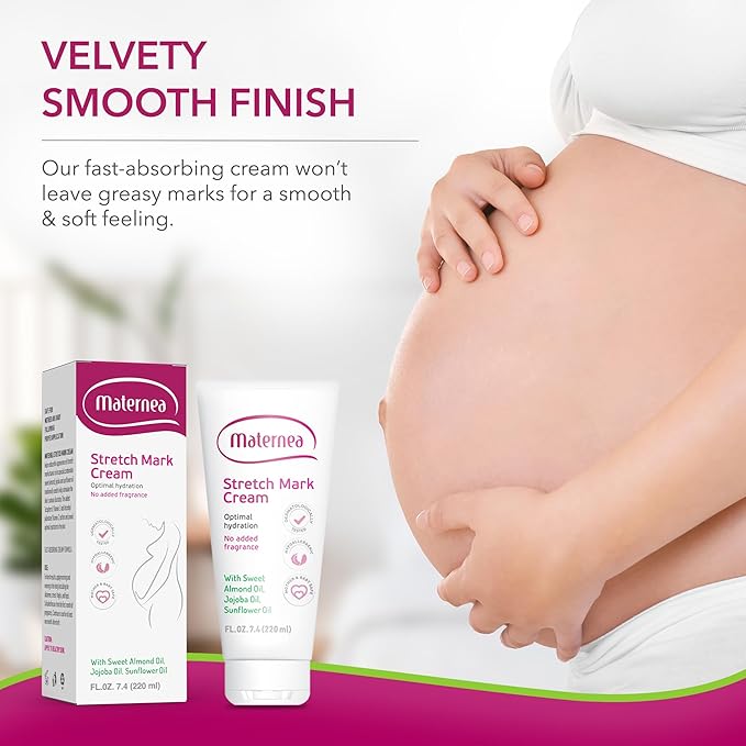 Stretch Mark Cream - Provides Optimal Skin Hydration and Improves its Appearance. 7.44 FL. OZ. (220ml)-Velvo Beauty