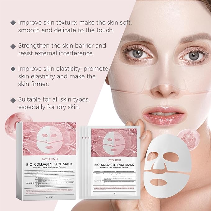 Retinol Collagen Face Mask – Korean Tightening Hydrogel Overnight Mask, Deep Moisturizing & Elasticity Boost, Long-Lasting Hydration & Brightening Skin (Deep Hydrating Mask)-Velvo Beauty