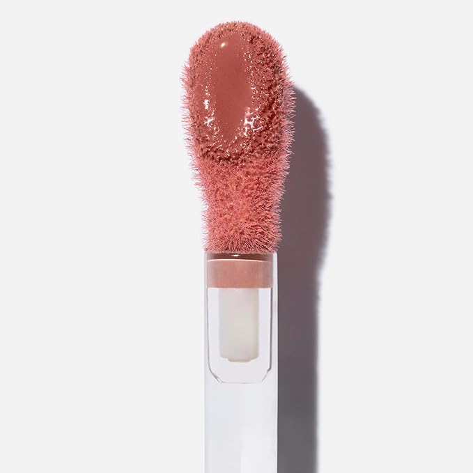 Saie Dew Blush - Lightweight Liquid Blush with a Blendable + Buildable Cream Finish - Dewy Cheek Tint with Doe Foot Wand Makeup Applicator - Warm Dusty Rose - Cutie (.40 oz)-Velvo Beauty