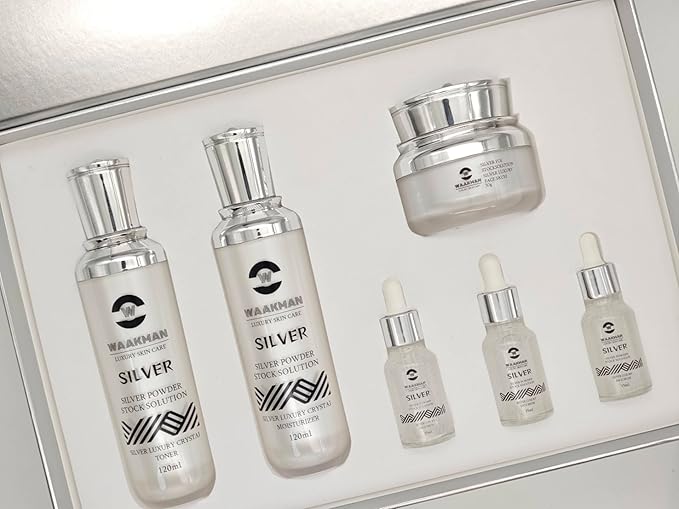 Luxury Skin Care Silver Solution, Facial Cream, Moisturizer, Toner and Serum-Velvo Beauty