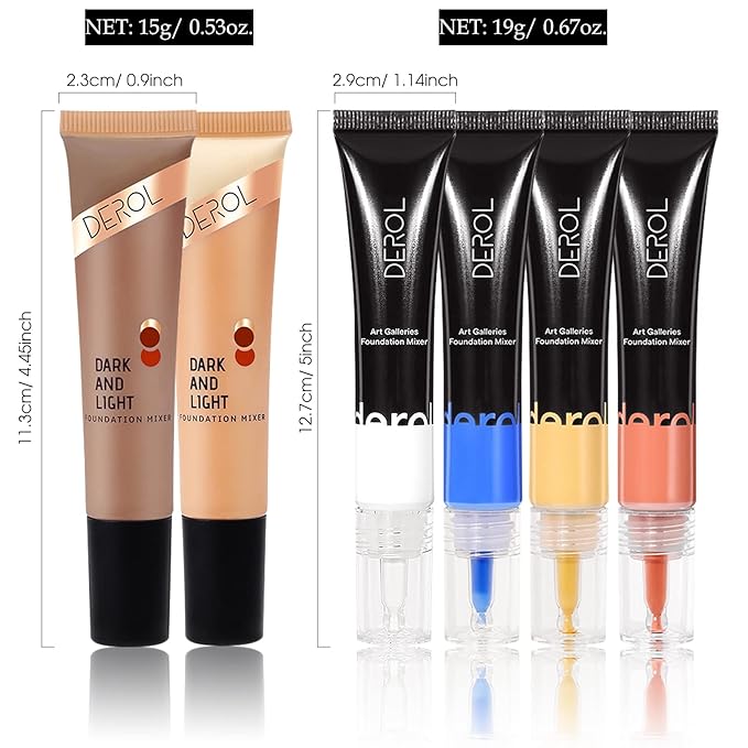 Orange Foundation Mixing Pigment for Adjusting Shade and Color Corrector, Blends Easily With Foundation, Orange Color Corrector for Adjusting Foundation from Cold to Warm (04# Orange)-Velvo Beauty