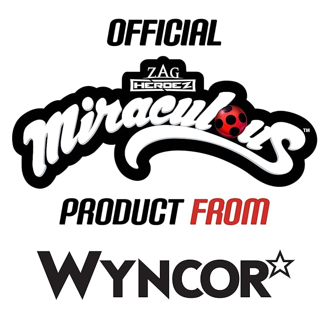 Miraculous Ladybug Kids Makeup Set - 10 Piece Bag with Nail Polish, Hair Chalk, Stickers & More - Safe, Non-Toxic Pretend Play Cosmetics - Miraculous Ladybug Themed Makeup Kit for Children-Velvo Beauty