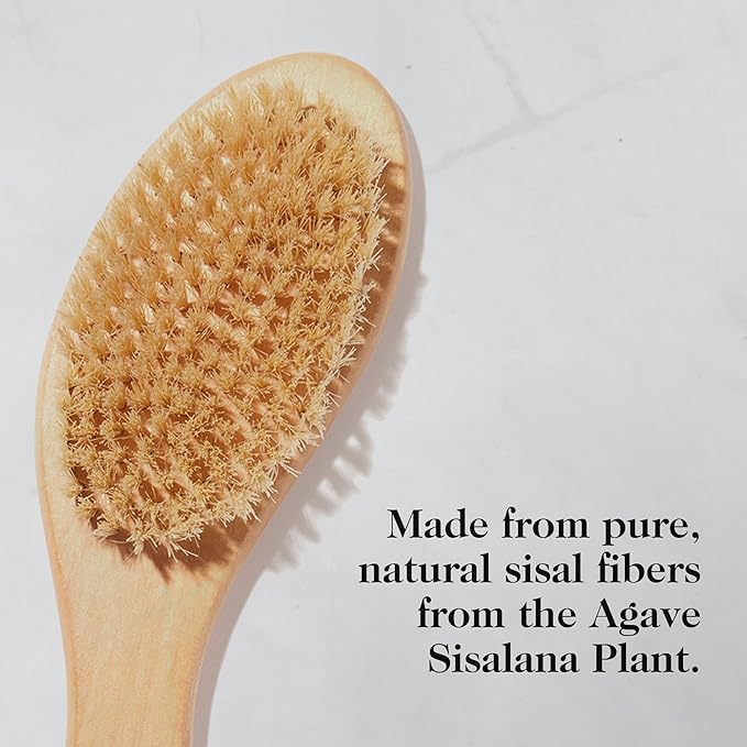 goop Beauty Dry Brush | Detoxifying Body Exfoliator | Wooden Handle with Natural Biodegradable Sisal Fibers | Sweeps Away Dead Skin | FSC Certified-Velvo Beauty