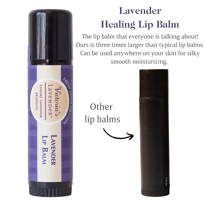 Victoria's Lavender Natural Body Products Gift Set - Handmade Soap, Hand & Body Lotion, Lip Balm, Body Candle Skin Care Sets & Kits, Lavender Bath and Body Products for Women, Lavender-Velvo Beauty