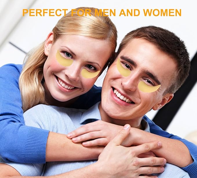 Under Eye Patches, Eye Mask, Eye Patches for Puffy Eyes and Dark Circles Reduce Eye Bags Fine Lines Smooth Wrinkle, Anti-Aging,Hydrating, 24K Gold Eye Skin care Pads with Collagen (60PCS)-Velvo Beauty