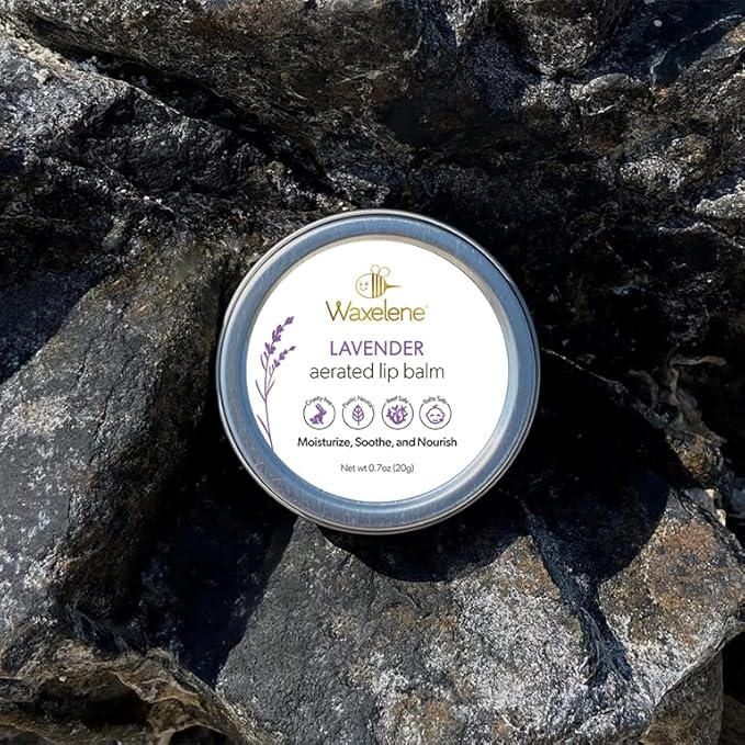 Lavender Aerated Lip Balm tin - Single-Velvo Beauty