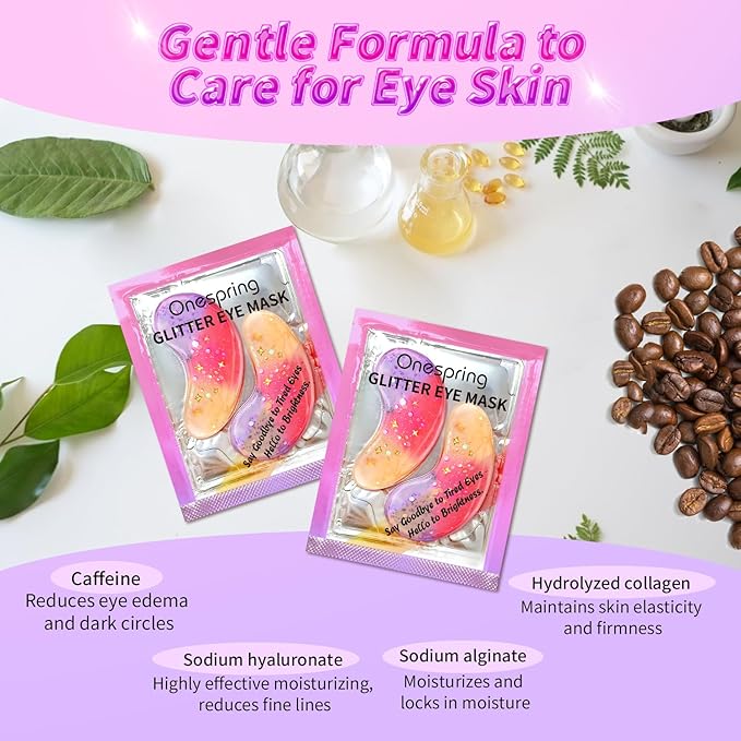 Eye Masks (24 Pairs) - Gift for Her - Under Eye Patches for Dark Circles, Puffiness, Wrinkles, Soothing & Hydrating, Skincare Eye Gel Pads, Beauty Essential for Women, Bridesmaid Gifts-Velvo Beauty