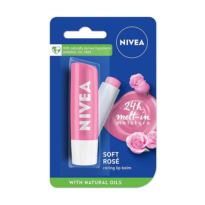 Nivea Lip Soft Rose Blister Pack-Velvo Beauty