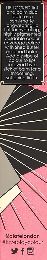 Ciate London Lip Locked Tint and Balm Lip Duo, 305/Fuchsia-Velvo Beauty