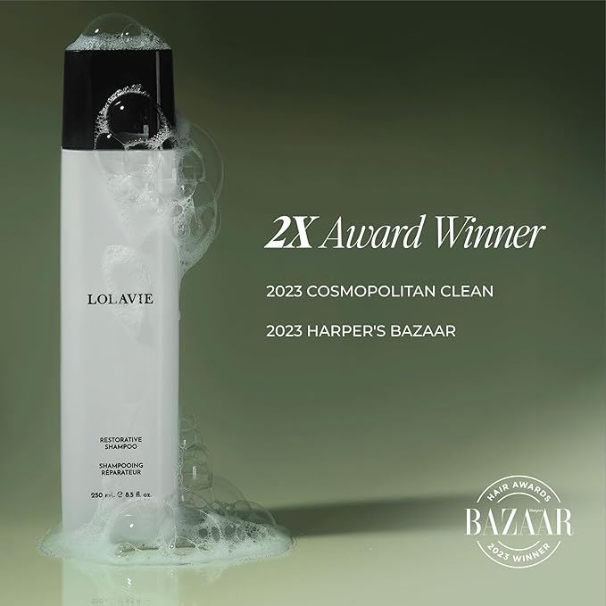 LolaVie Restorative Shampoo - 8.5 oz, 2 Pack - Repairs Look of Damage, Protects from Breakage, Reduces Frizz for 12x Softer, Smoother Hair - Gentle, Color Safe - All Hair Types-Velvo Beauty