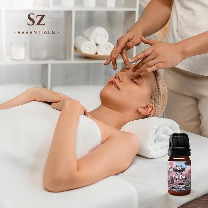 Daidai Blossom Essential Oil - 100% Pure and Undiluted Neroli-Daidai - Citrus Aurantium cv Daidai - Floral & Citrusy Scent with Oriental Overtones - Therapeutic Grade & Vegan - 0.17oz-Velvo Beauty