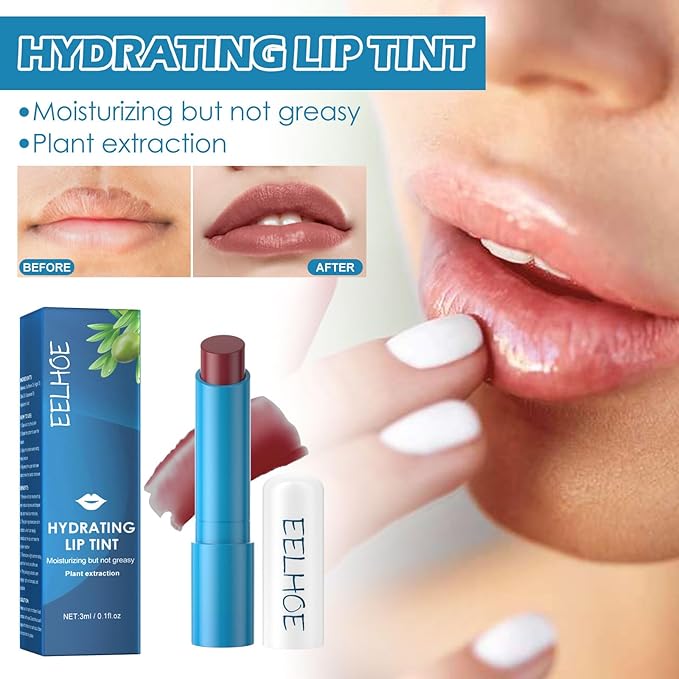 4Pcs Lip Tint Hydrating, Moisturizing Effect Tinted Lip Balm Repair Dry Lips Hydrating Strength Hydrating Lip Tint Lip Care Lip Gloss, Long-Lasting Non-sticky Natural Ingredients Lip Tint-Velvo Beauty