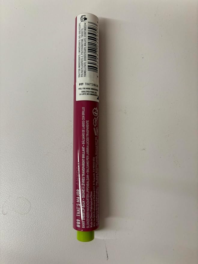 NYX PROFESSIONAL MAKEUP Fat Oil Slick Click, Lightweight, Buildable, Pigmented Vegan Lip Balm - Thats Major-Velvo Beauty