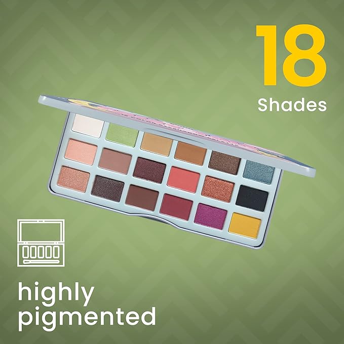 Cosmetics Fairy Tale Eye Shadow Palette Makeup, 18 Ultra-Blendable, Vibrant Matte & Shimmer Eyeshadow - Eyeshadow Palette Set With Mirror - Long Lasting, Travel-Size Makeup Palette-Velvo Beauty