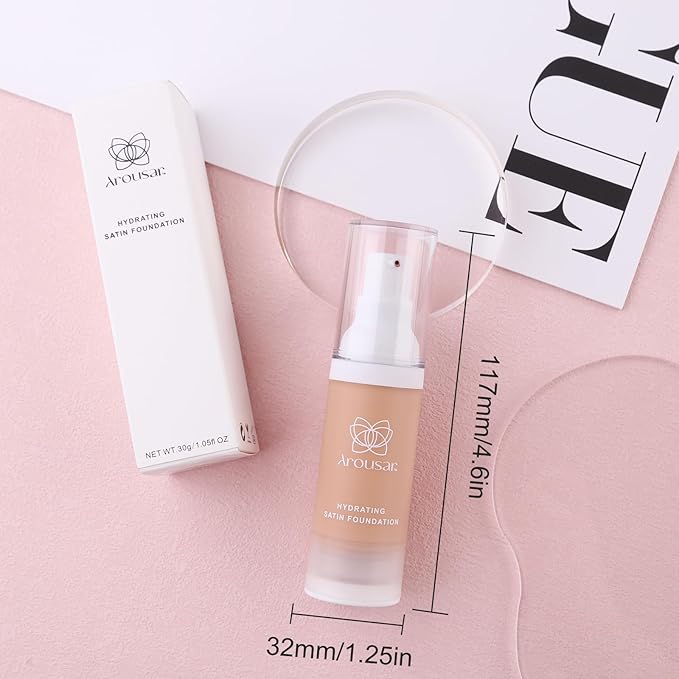 Liquid Foundation Makeup, Improves Uneven Skin Tone, Lightweight and Flawless Coverage for Hours 5# MEDIUM-Velvo Beauty