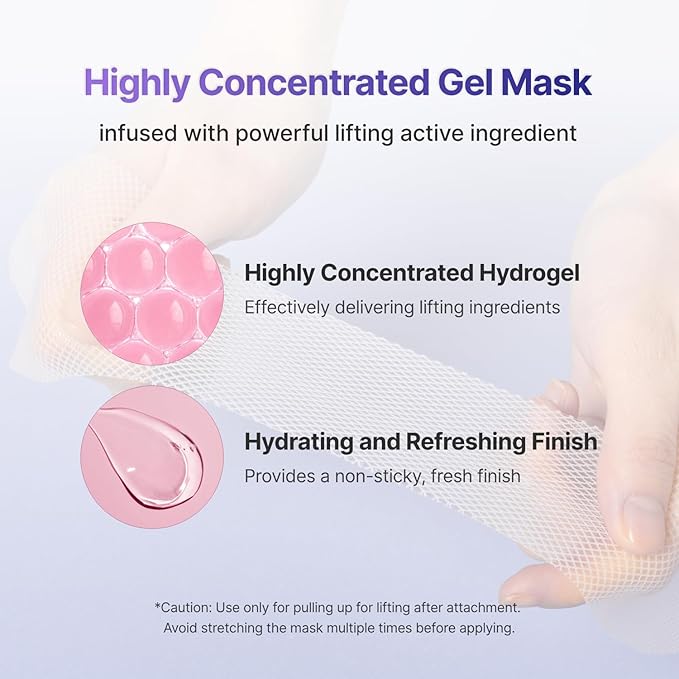MEDITHERAPY Tension Up Mask 5EA - Korean Collagen Face V Line Lifting Mask - Hydrating Firming & Skin Tightening for Sharp & Sculpted Contour - Matrixyl & Peptide Gel Facial Mask for Youthful Radiance-Velvo Beauty