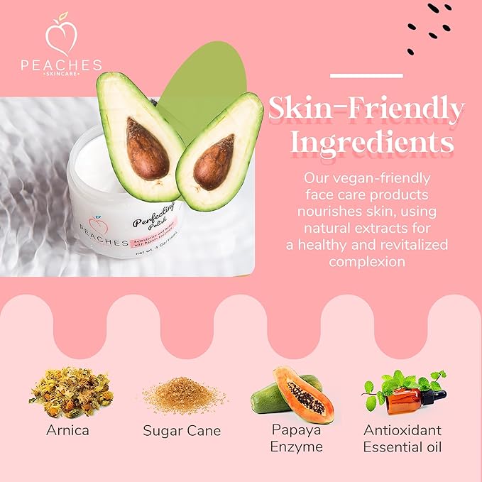 Vegan Exfoliating Scrub – Gentle Face Exfoliator for Delicate Skin with Sugar, Lavender, and Arnica Montana – Helps Improve Skin Texture and Clarity – Perfecting Polish (4 oz)-Velvo Beauty