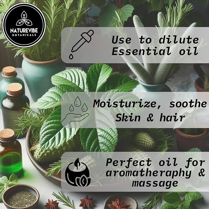 Naturevibe Botanicals Castor with Rosemary and Peppermint Oil 32 Ounces | 100% Pure and Natural | Great for Skin Care and Hair Care-Velvo Beauty