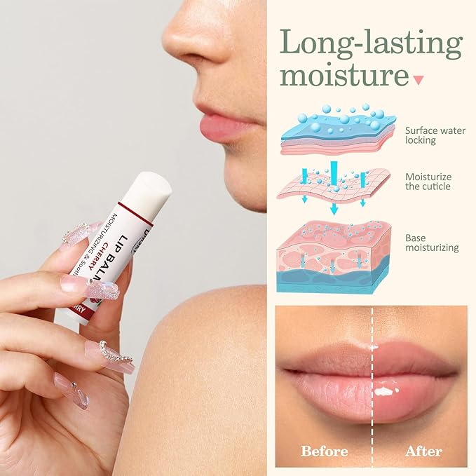 Dmsky Lip Balm Bulk, Fruit Lip Balm Variety Pack, Hydrating Lip Balm for Men Women Kids, 0.15 Oz, 40 count (Pack of 1)-Velvo Beauty