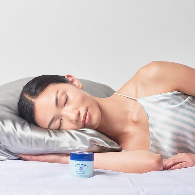 NuSkin NUTRICENTIALS Pillow Glow Sleeping Mask | Overnight Hydration | Bioadaptive Botanical Complex | Red Algae | Apple Extract | Deep Sea Water | Skin Glowing & Pore Minimizing | 2.5 Fl Oz | 2 Pack-Velvo Beauty