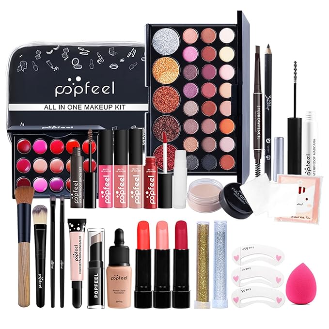 Makeup Kit for Women Full Kit, All-in-one Makeup Set, Include Eyeshadow Palette, Lip Gloss Set, Concealer, Foundation-Velvo Beauty