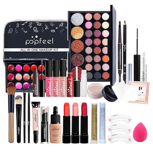 Makeup Kit for Women Full Kit, All-in-one Makeup Set, Include Eyeshadow Palette, Lip Gloss Set, Concealer, Foundation-Velvo Beauty