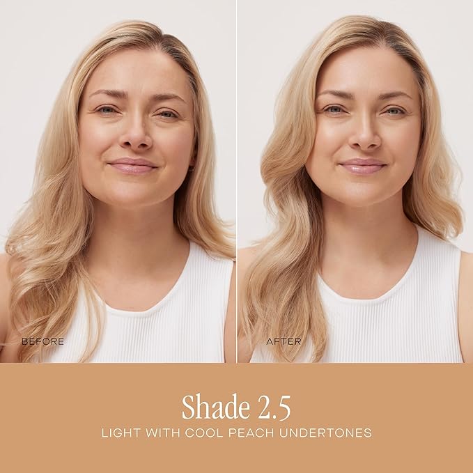 Summer Fridays Sheer Skin Tint - Tinted Moisturizer with Hyaluronic Acid - Helps Diminish Uneven Skin Tone - Sheer to Light Coverage - Shade 2.5 - Light with Cool Peach Undertones (1 Fl Oz)-Velvo Beauty