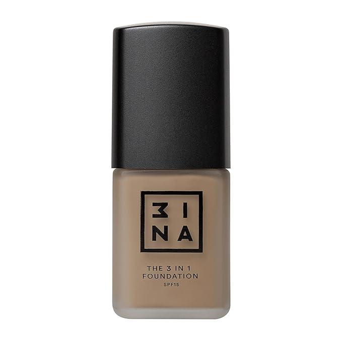 3INA The 3-In-1 Foundation 215 - Vegan Formula - Combination Of Primer, Concealer And Foundation - Medium Coverage - Natural Finish - Perfect For Covering Lines And Blemishes - Long Lasting - 1.01 Oz-Velvo Beauty
