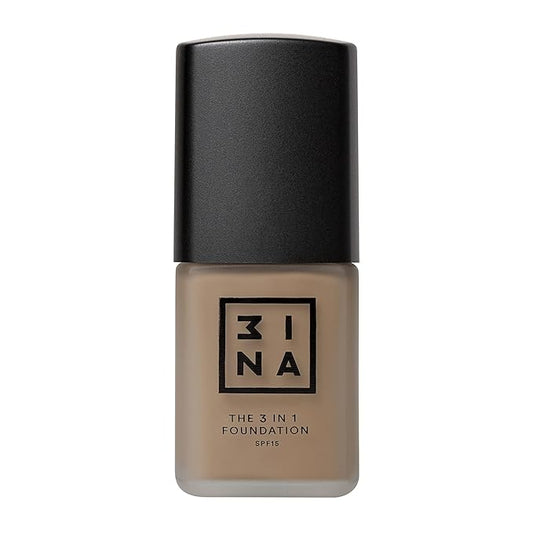 3INA The 3-In-1 Foundation 215 - Vegan Formula - Combination Of Primer, Concealer And Foundation - Medium Coverage - Natural Finish - Perfect For Covering Lines And Blemishes - Long Lasting - 1.01 Oz-Velvo Beauty