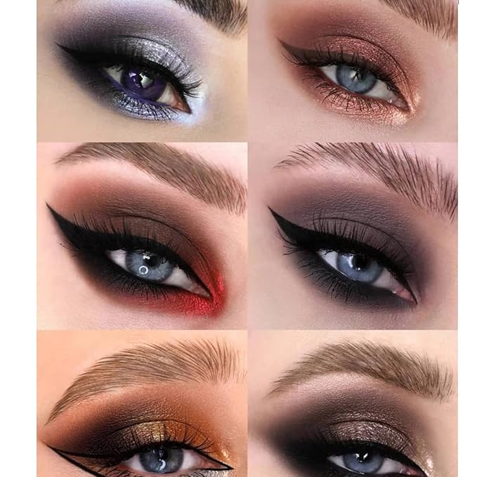 BestLand 12 Colors Makeup Smoky Eyeshadow Palette Natural Nude Matte Shimmer Glitter Pigment Eye Shadow Pallete Set Black Eye Shadow Halloween Make Up for Women (Color E Smokey)-Velvo Beauty