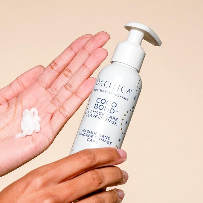 Pacifica Mini Coco Bond Damage Care Leave-In Mask – Bond Repair Hair Treatment for Damaged Hair, Concentrated Travel-Size Leave-In Conditioner Restores Strength & Shine, Vegan & Cruelty-Free, 1.4oz-Velvo Beauty