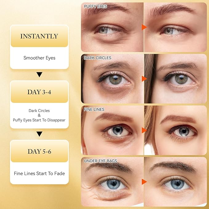 Under Eye Patches for Dark Circles and Puffiness, 60Pcs Under Eye Mask for anti Wrinkles & anti Aging, 24K Gold Eye Gel Pads with Collagen to Reduce Eye Bags, Puffy Eyes Treatment, Hydrating Eye Mask-Velvo Beauty