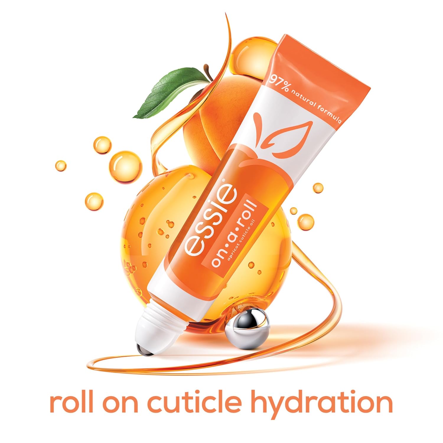 essie Nail Care, Apricot Cuticle Oil and Nail Treatment, 8-Free Vegan, On A Roll, 0.46 fl oz-Velvo Beauty