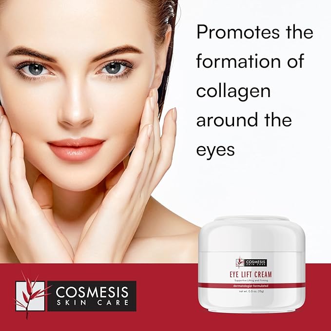 Eye Lift Cream - Lifts & Firms, Promotes Collagen & Elastin Formation, Minimizes Aging - 0.5 fl oz - Cosmesis-Velvo Beauty
