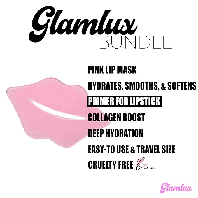 Beauty Bundle Lip Care AmorUs Double Bubble Lip Mask & Scrub Duo For Dry/Chapped/Cracked Lips Lip Exfoliant Promotes Healing & Collagen Lip Mask-Velvo Beauty