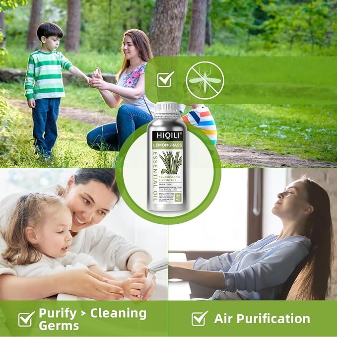 HIQILI 32 Fl Oz Lemongrass Essential Oil, 100% Pure Natural Undiluted Premium Oils-Velvo Beauty