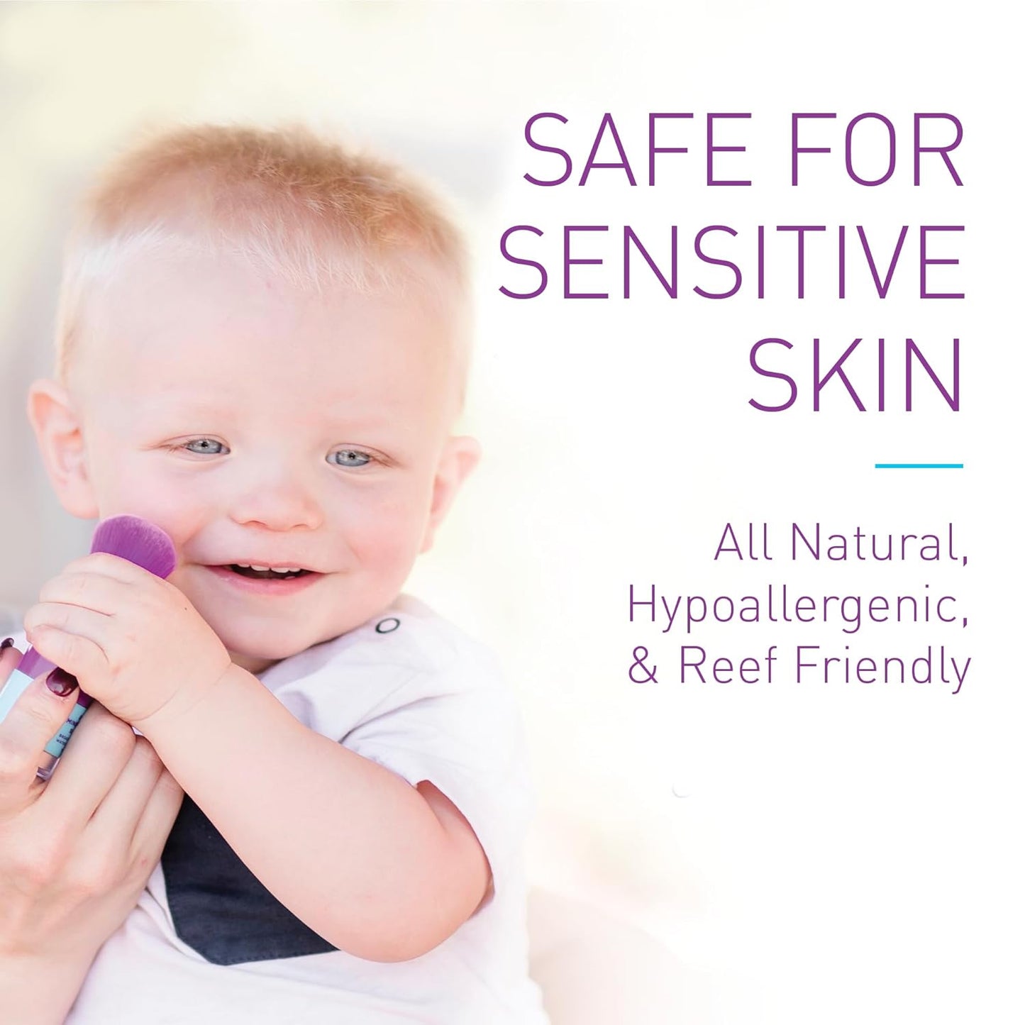 BOB KIDS SPF 30 Brush On Mineral Powder Sunscreen, Broad Spectrum Protection, Water Resistant 80 Mins, Fragrance Free, Easy to Apply for Kids & Babies, Mfg in USA-Velvo Beauty