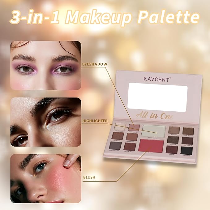 Makeup Kit Makeup Set for Women Teens full Kit Makeup Kits for Teenagers Makeup Gift Sets for Teen Girls Women Christmas Girls Gifts Eyeshadow-Velvo Beauty