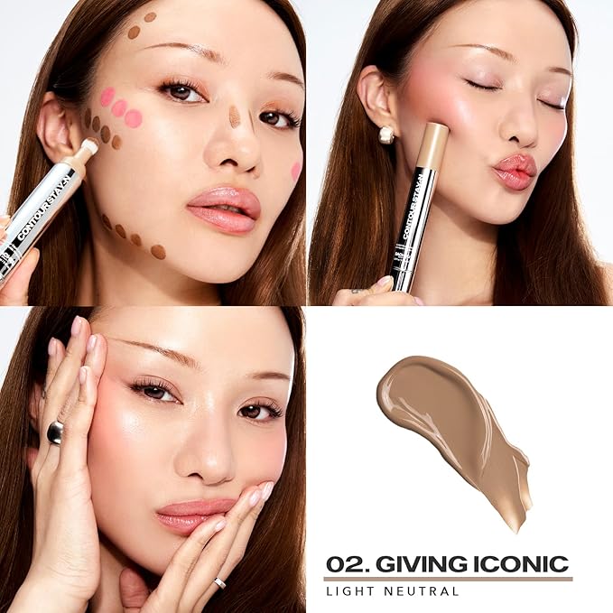 Sacheu Liquid Contour STAY-N Long Wear Cream Contour Makeup — Long Lasting, Blendable, & Lightweight Formula — Vegan & Cruelty-free, Giving Iconic-Velvo Beauty