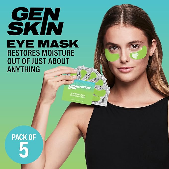 Eye Mask, Eye Masks for Dark Circles and Puffiness, Under Eye Mask with Hyaluronic Acid and Matcha Green Tea, Vegan and Cruelty-Free Under Eye Patches, Green Tea Eye Masks, 5-Pack-Velvo Beauty